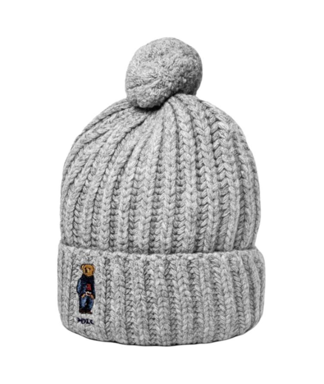 POLO RALPH LAUREN Серая шапка, фото 1