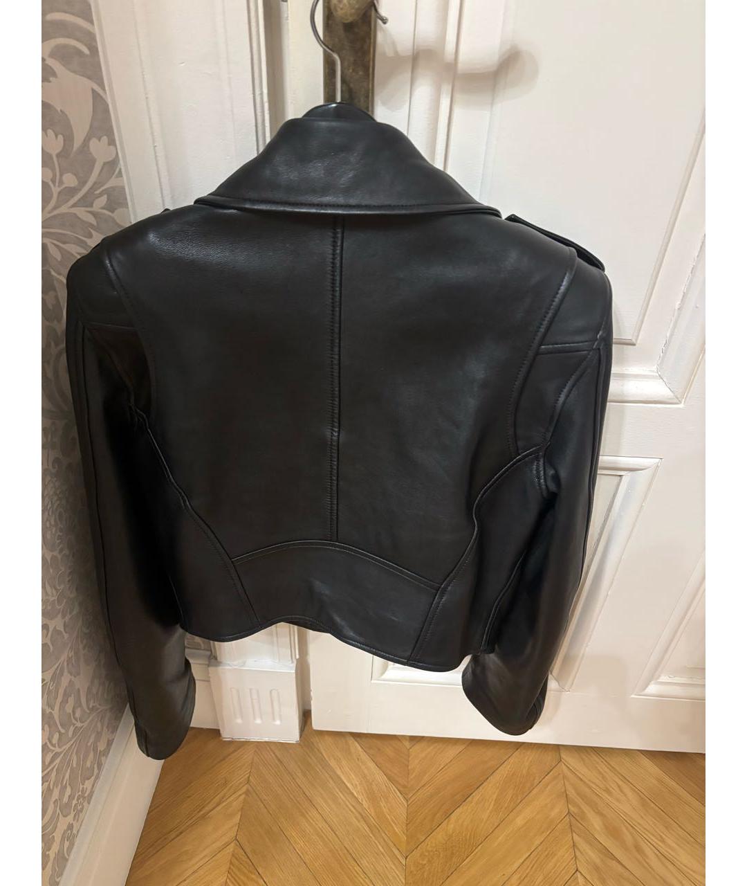 BATS Черная кожаная куртка, фото 3