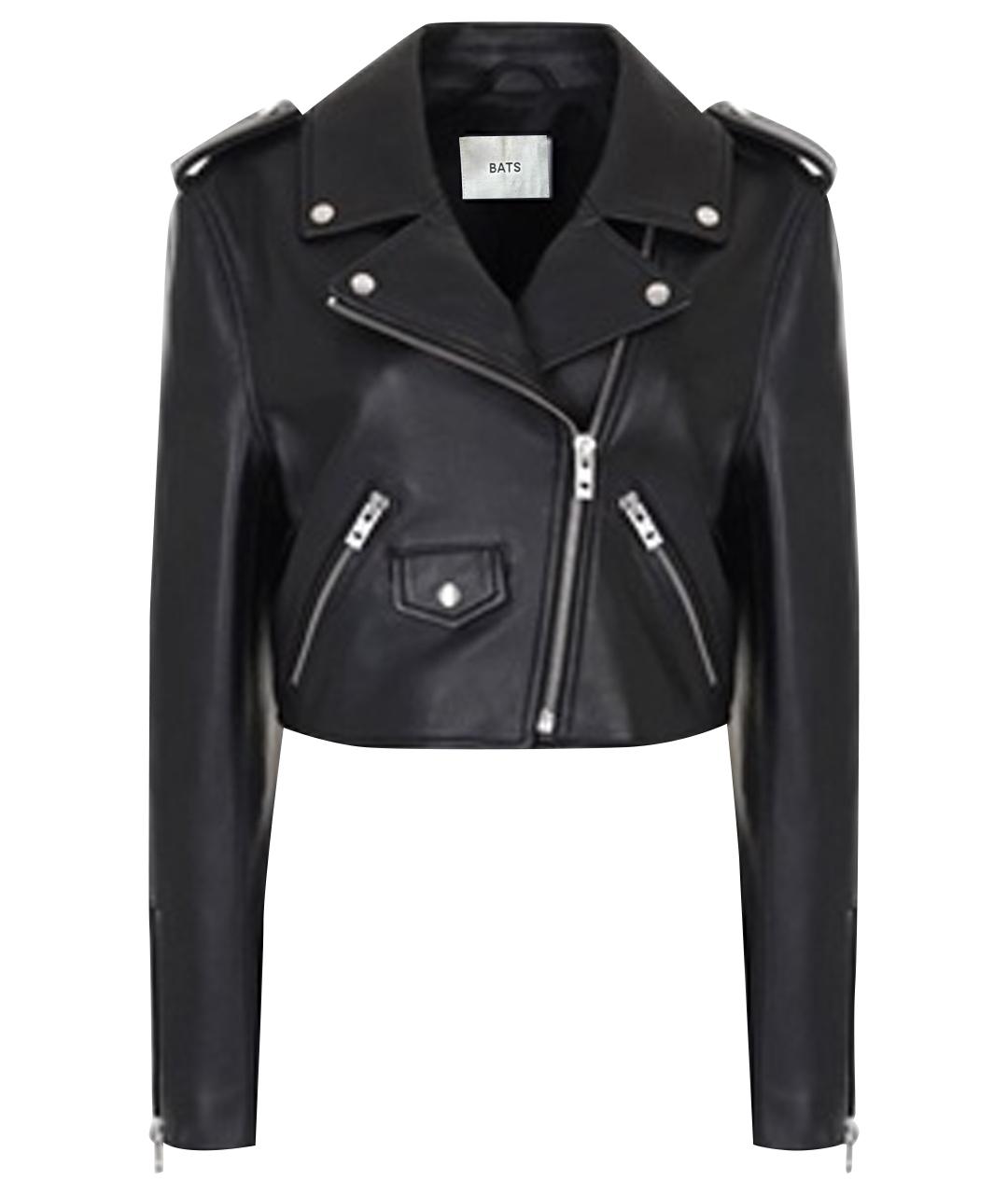 BATS Черная кожаная куртка, фото 1