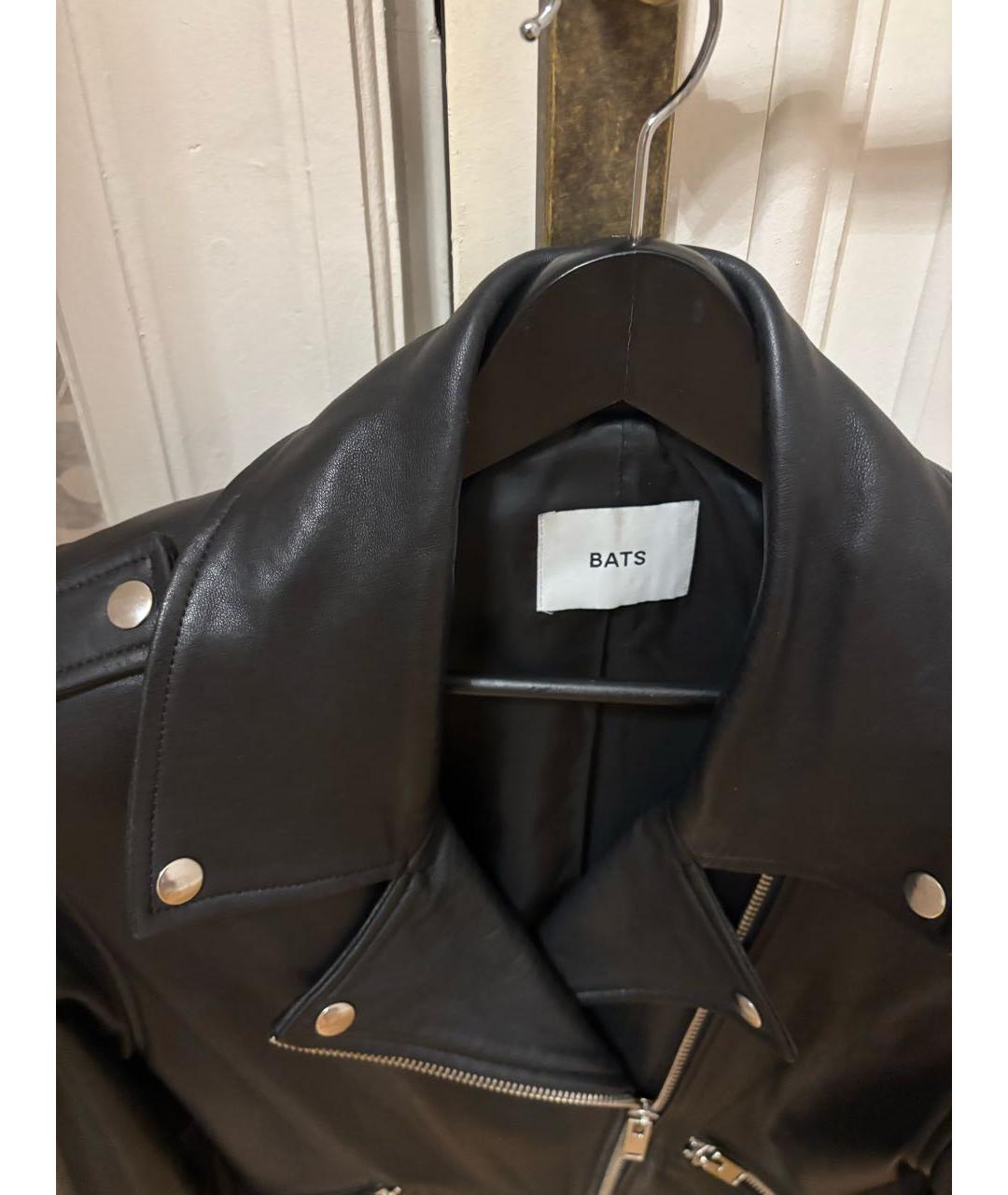 BATS Черная кожаная куртка, фото 4