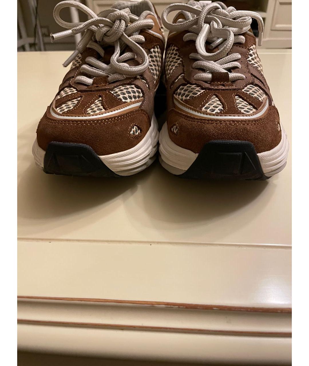 ICEBERG Коричневые текстильные кроссовки, фото 6