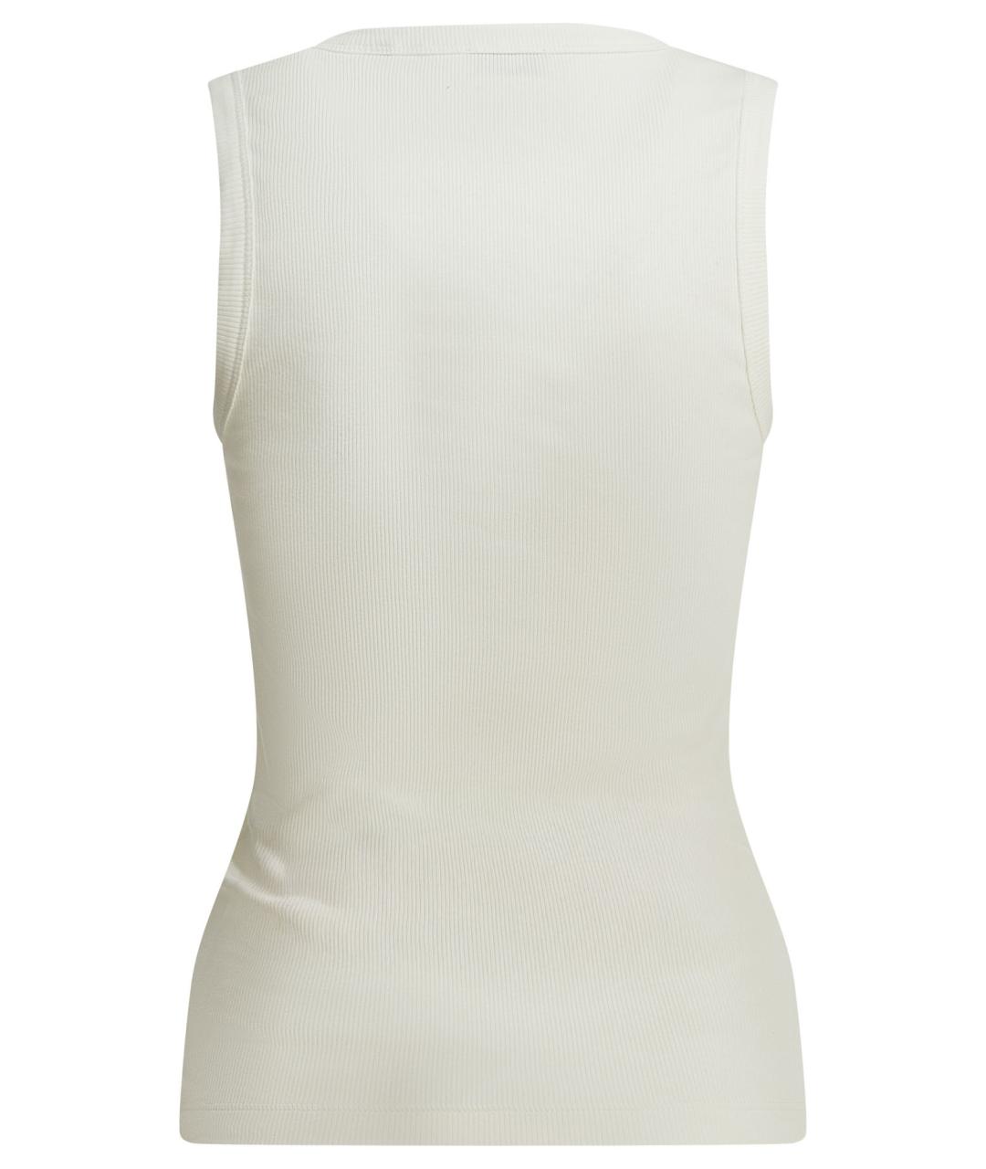 BURBERRY Белая хлопковая майка, фото 2