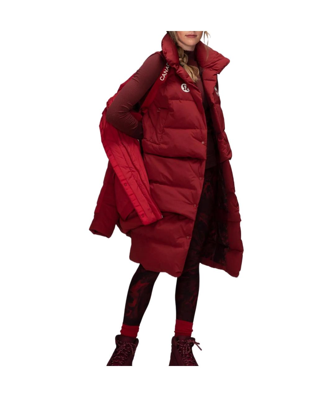 Lululemon Красный полиамидовый жилет, фото 5