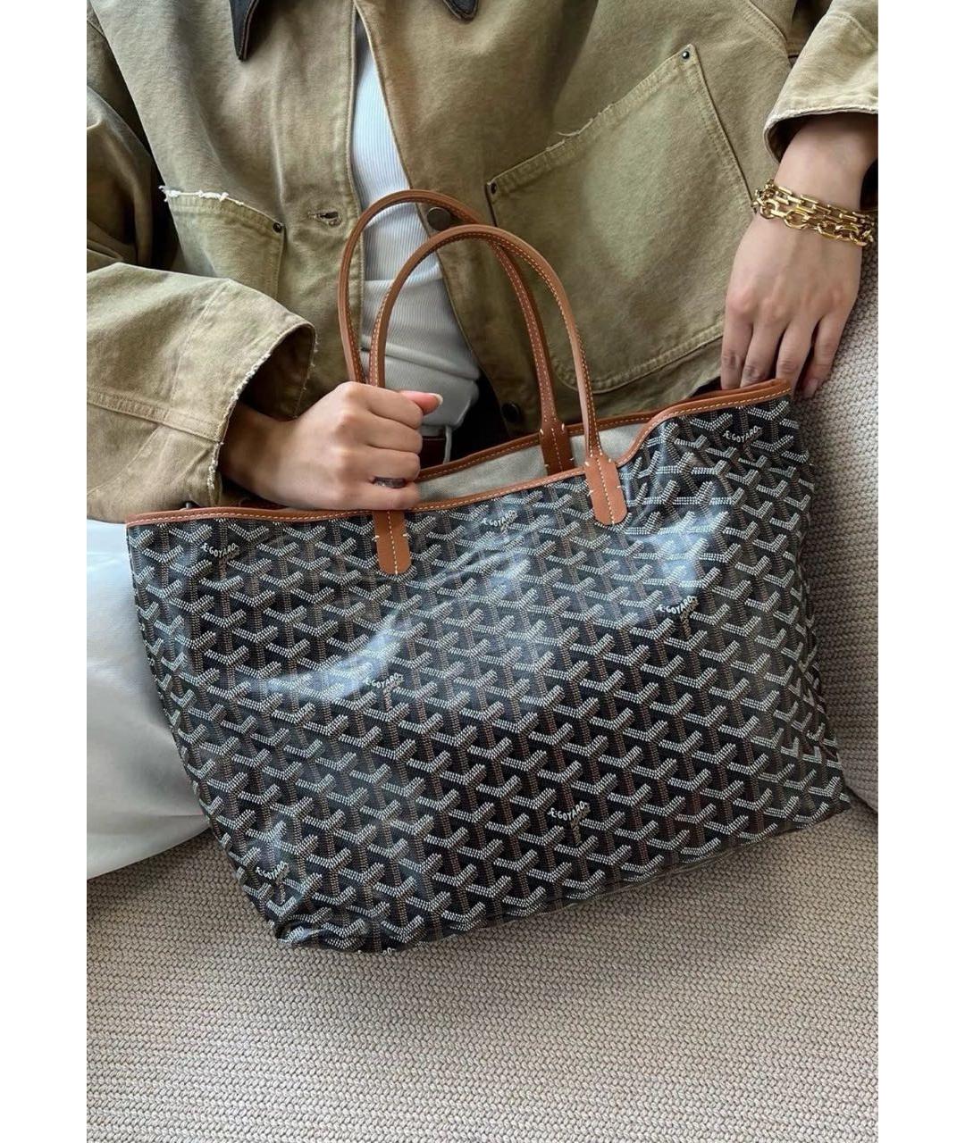 GOYARD Коричневая сумка тоут, фото 5