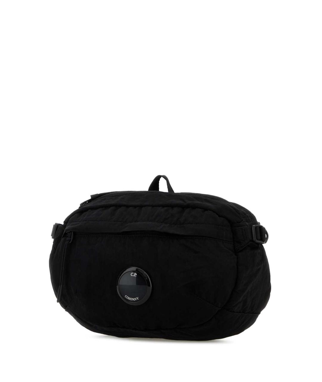 CP COMPANY Черная синтетическая поясная сумка, фото 2