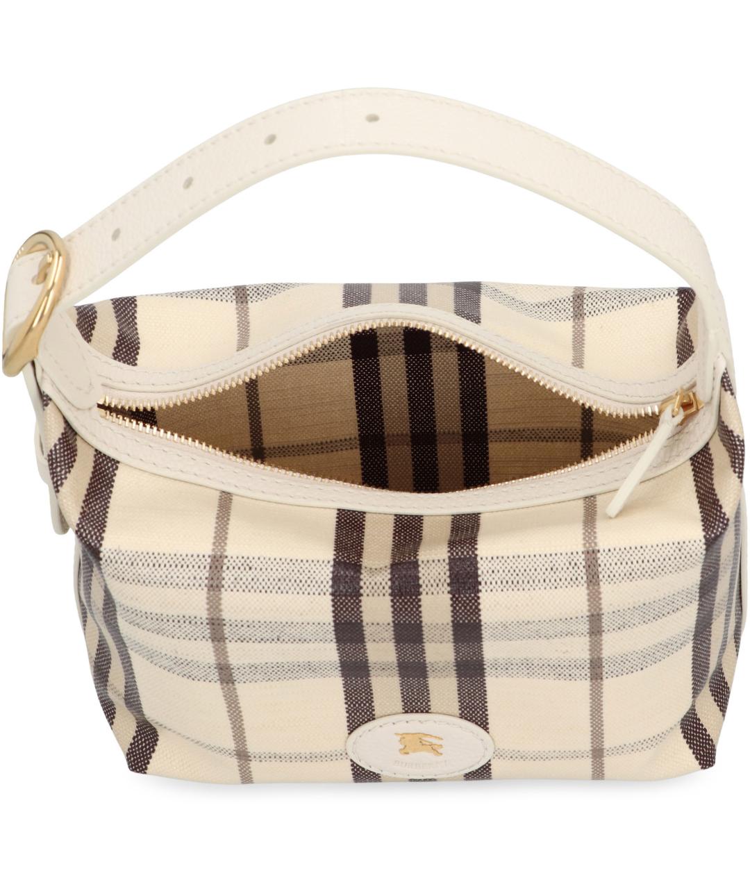 BURBERRY Мульти тканевая сумка с короткими ручками, фото 4