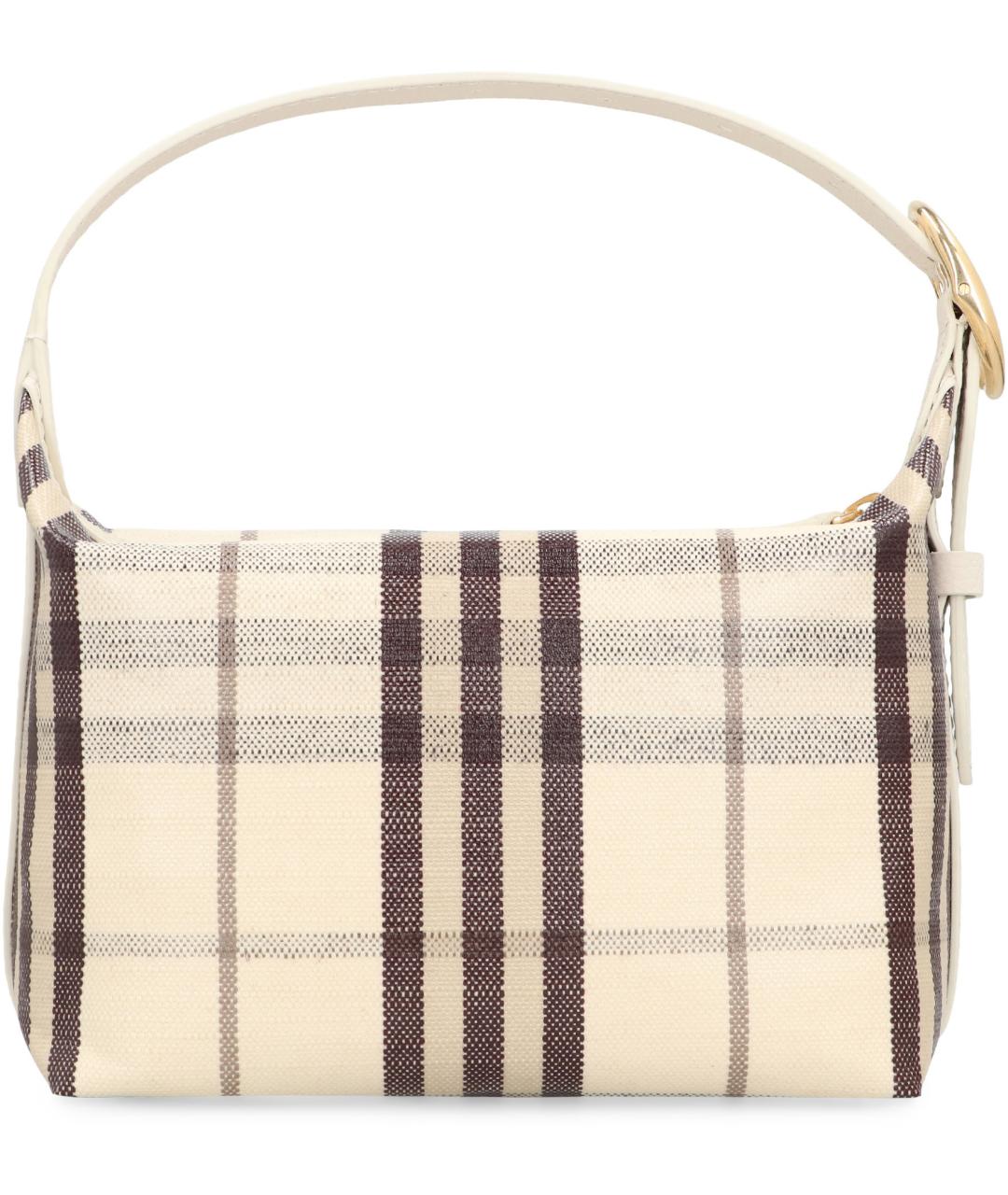 BURBERRY Мульти тканевая сумка с короткими ручками, фото 3
