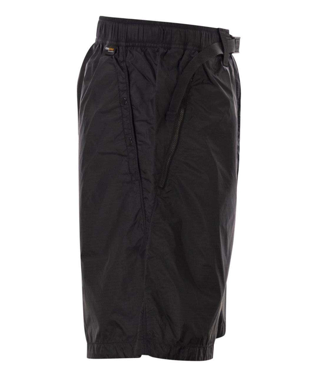 STONE ISLAND Темно-синие полиамидовые шорты, фото 3