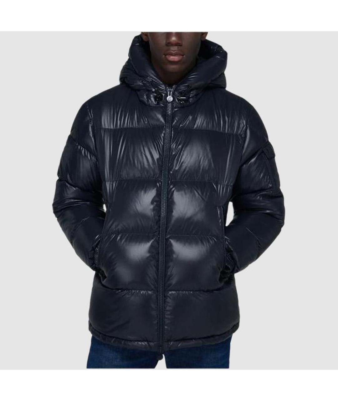 MONCLER Синяя полиамидовая куртка, фото 3