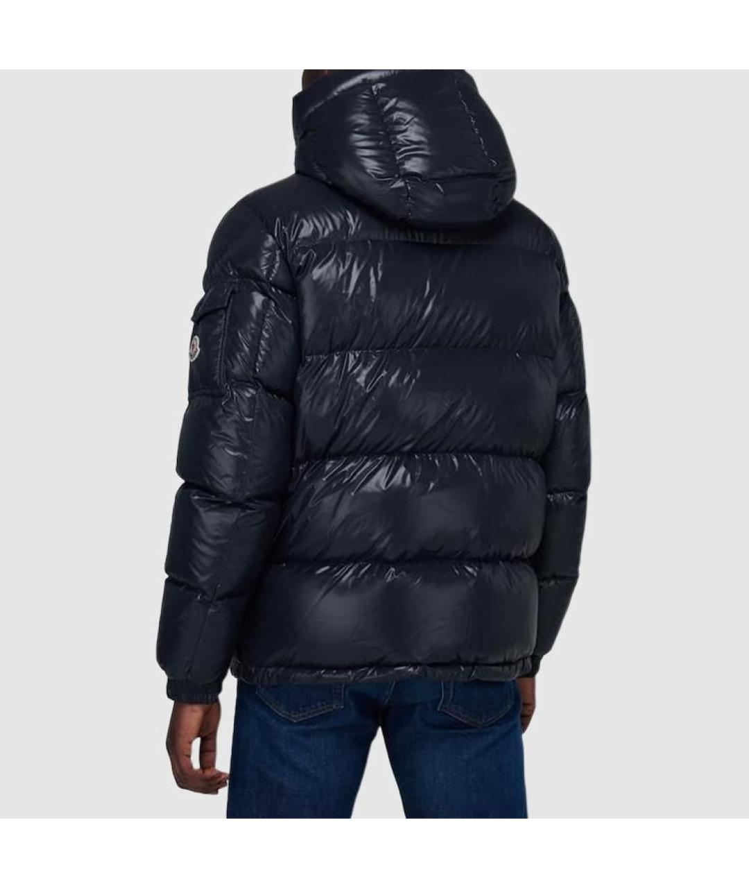 MONCLER Синяя полиамидовая куртка, фото 4