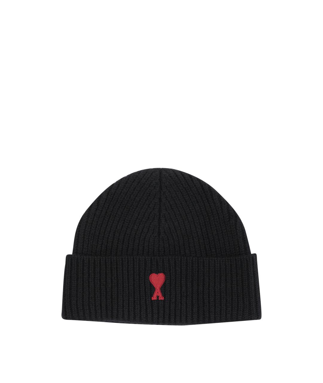 Ami Paris Черная шерстяная шапка, фото 1