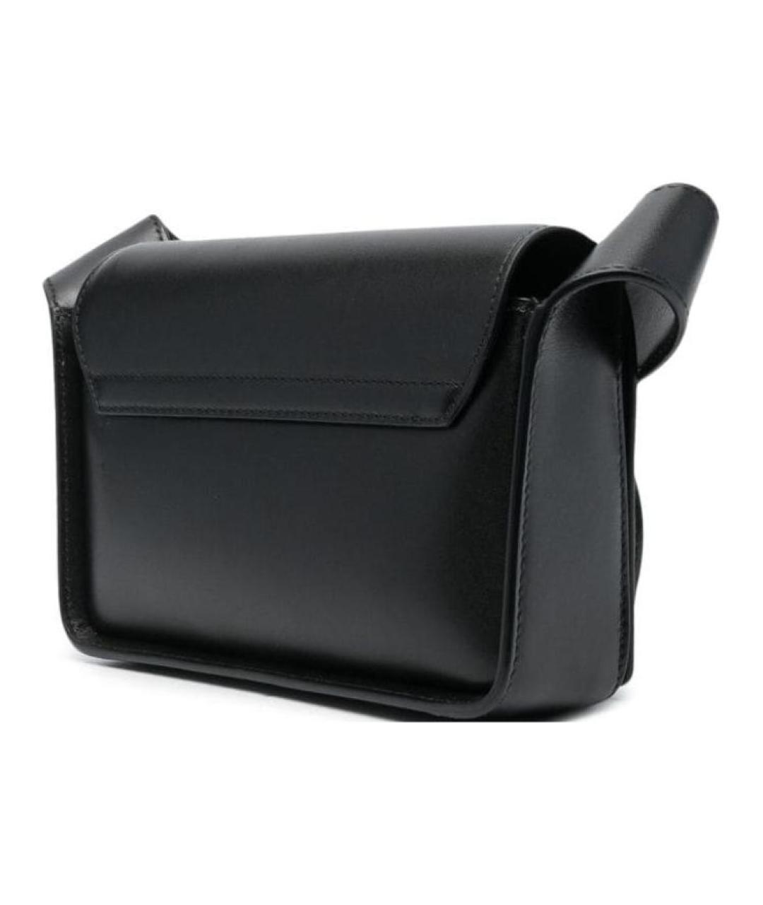 JIL SANDER Черная кожаная сумка через плечо, фото 4