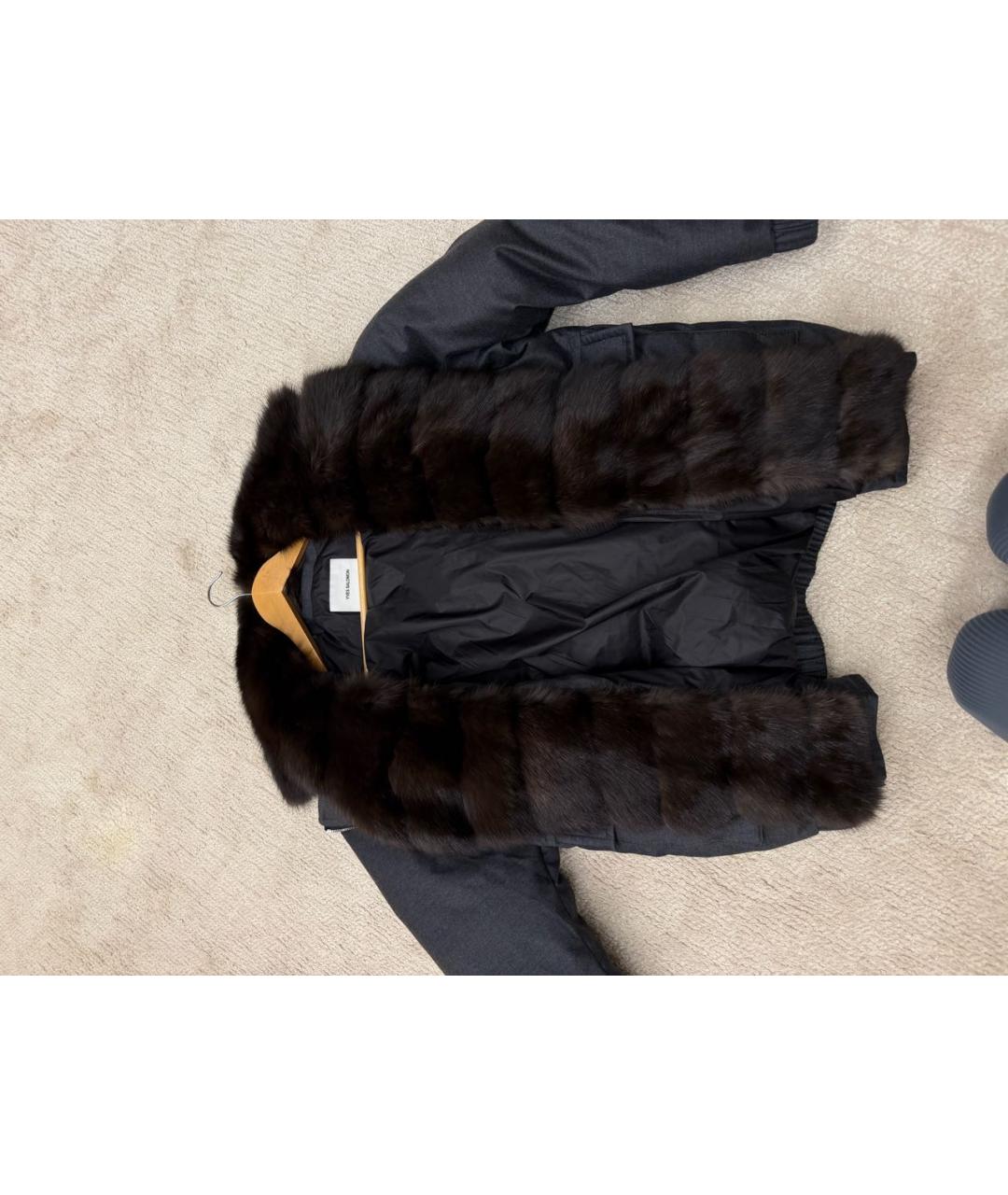 YVES SALOMON Антрацитовая куртка, фото 5