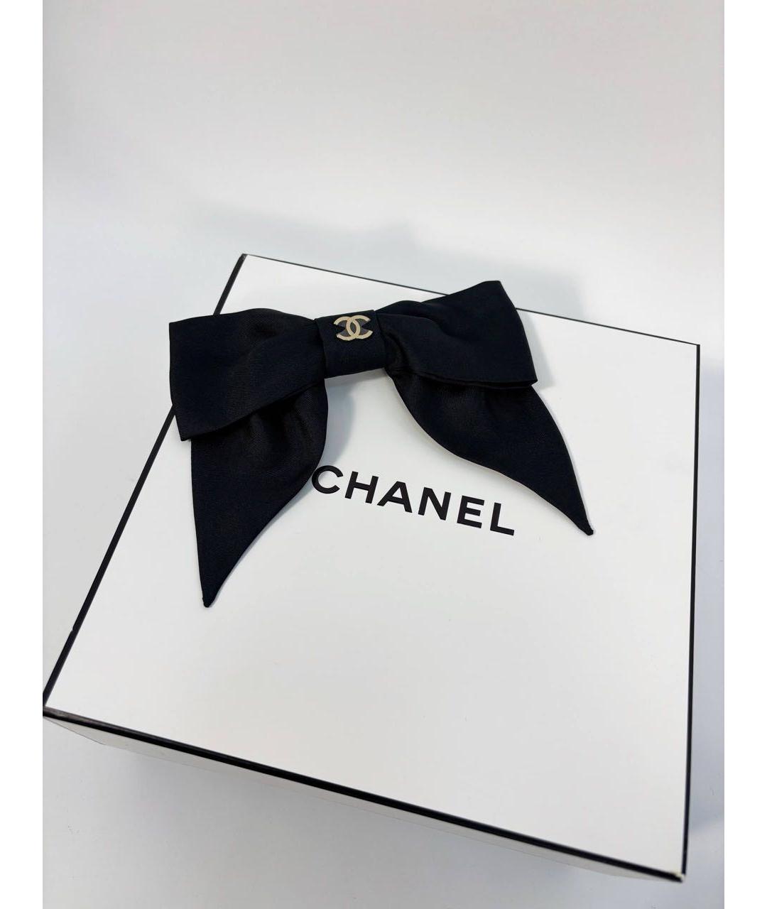 CHANEL Черная заколка, фото 2