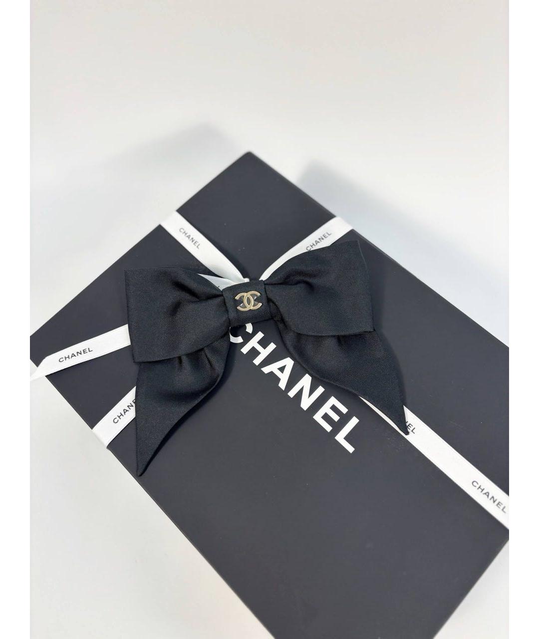 CHANEL Черная заколка, фото 3