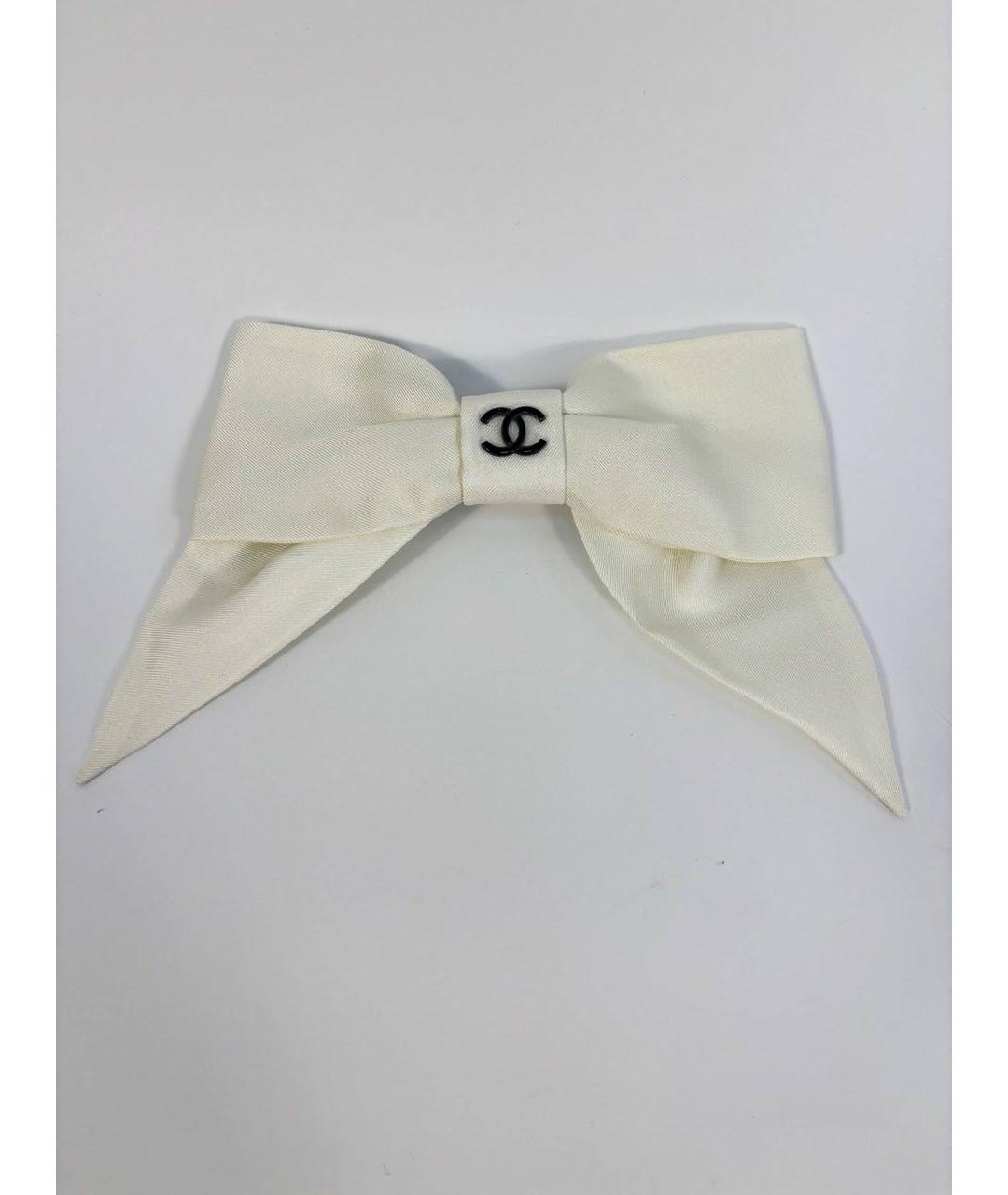 CHANEL Белая заколка, фото 6