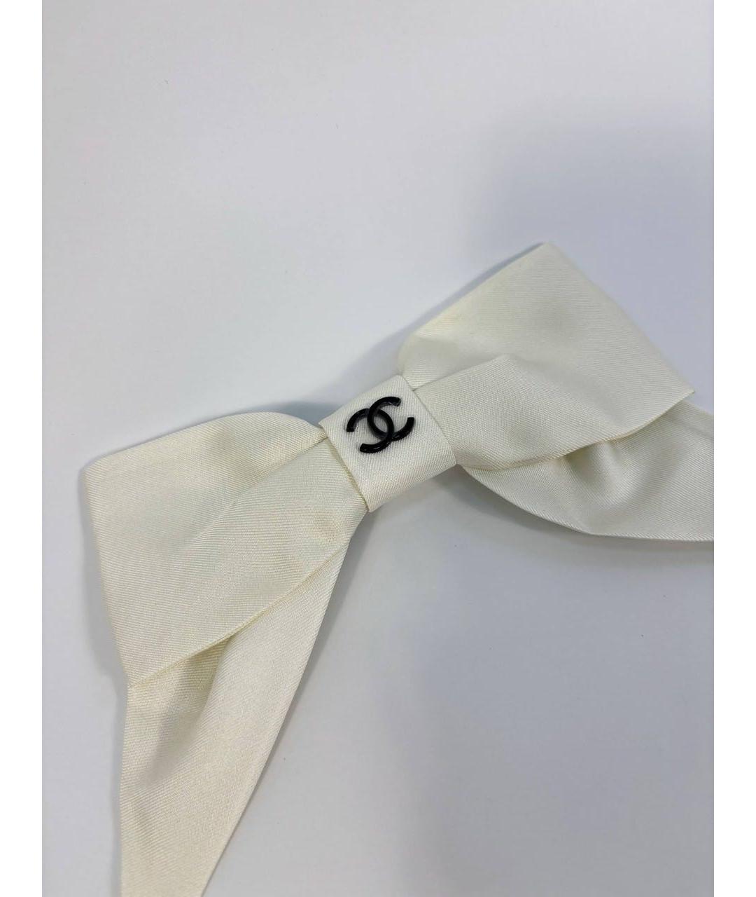 CHANEL Белая заколка, фото 5
