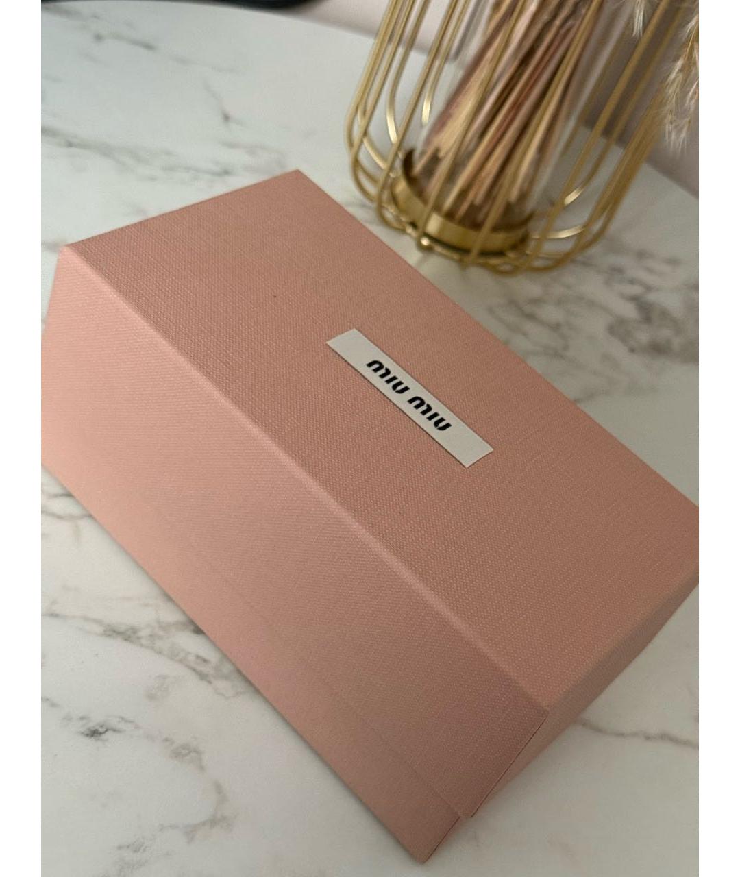 MIU MIU Черные пластиковые солнцезащитные очки, фото 4