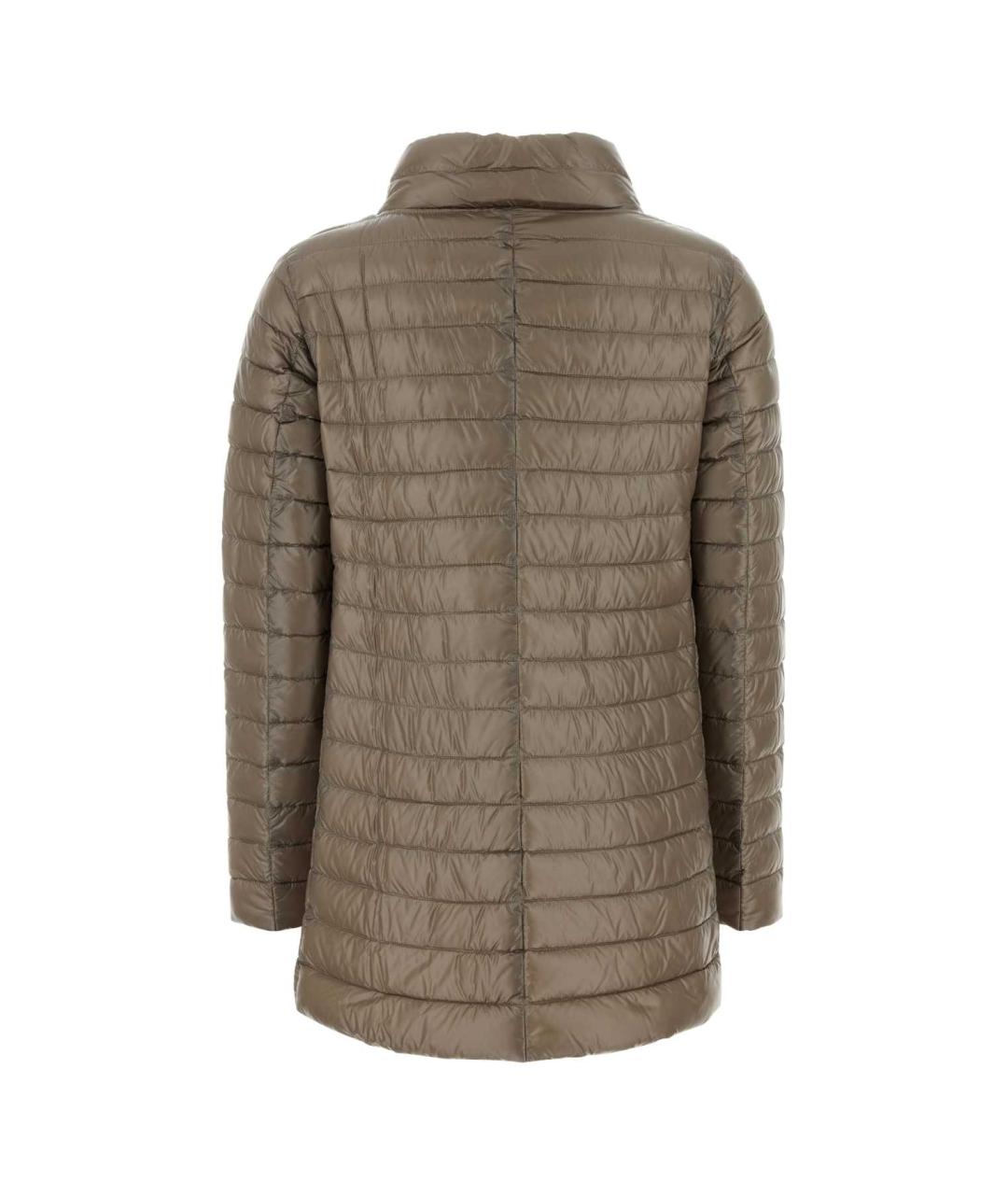 HERNO Бежевый полиамидовый пуховик, фото 2