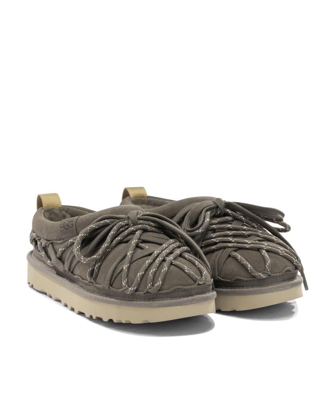 UGG AUSTRALIA Серые замшевые лоферы, фото 2