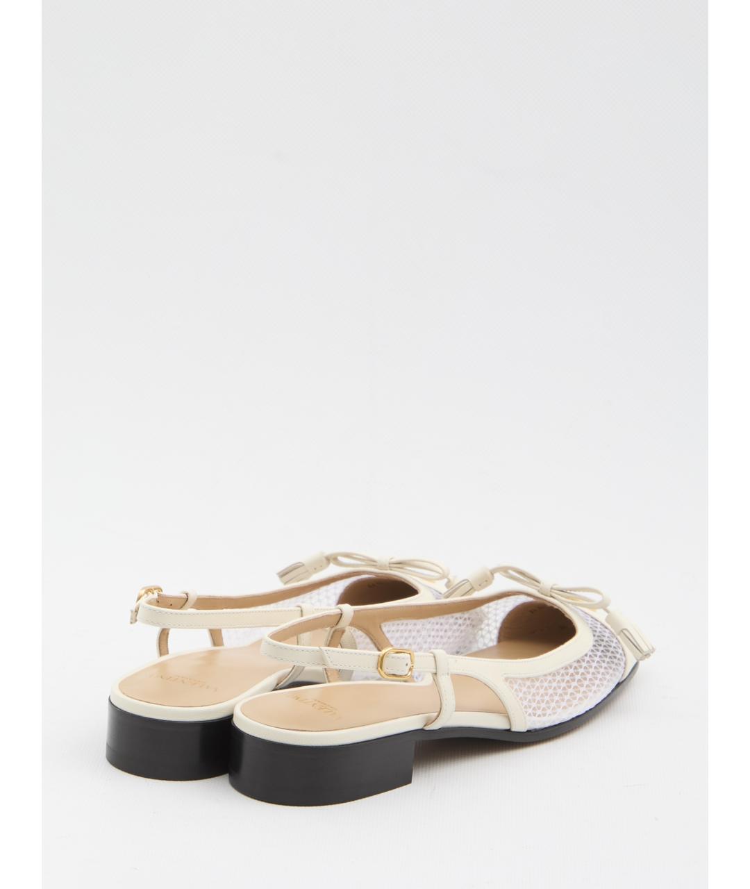 VALENTINO Белые кожаные балетки, фото 3