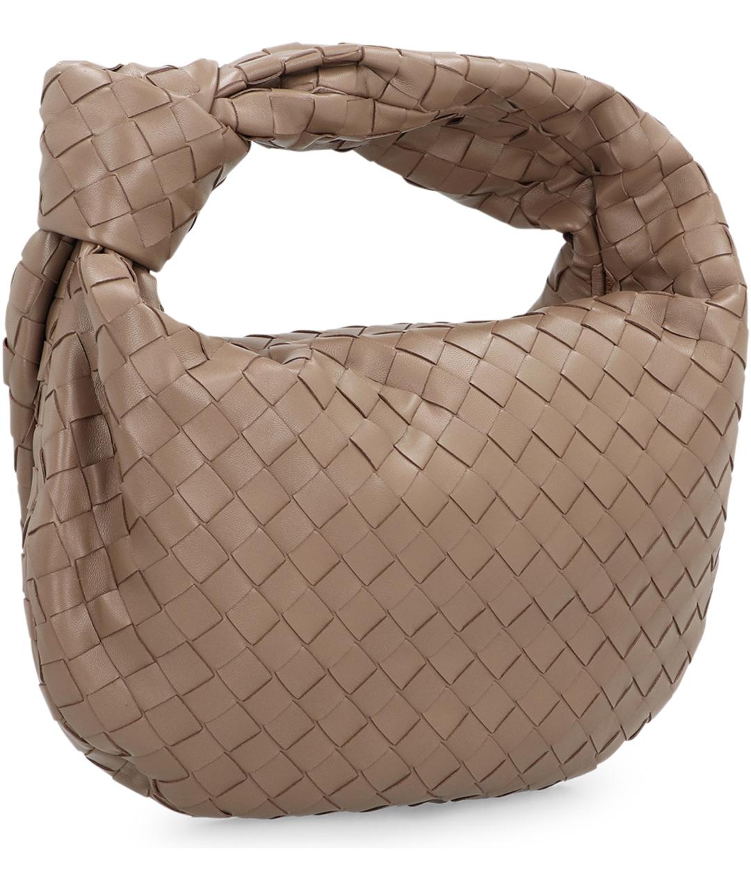 BOTTEGA VENETA Бежевая кожаная сумка через плечо, фото 2