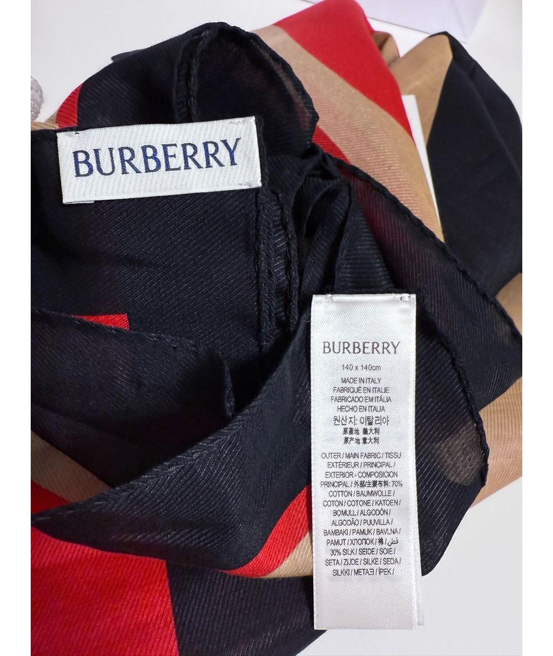 BURBERRY Мульти хлопковый платок, фото 7
