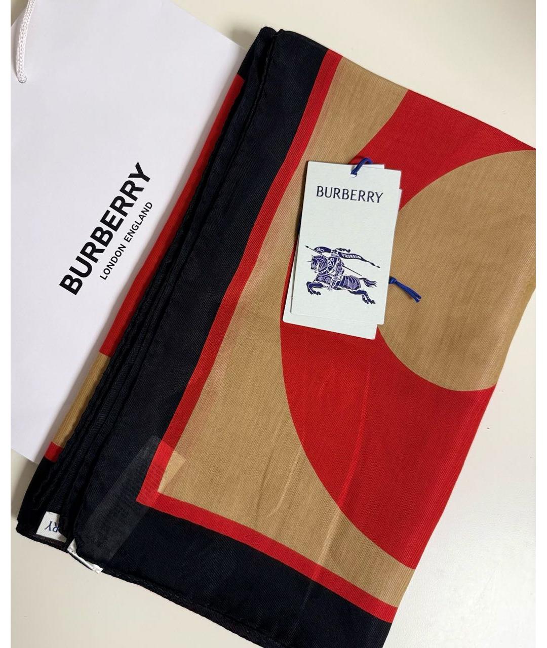 BURBERRY Мульти хлопковый платок, фото 9