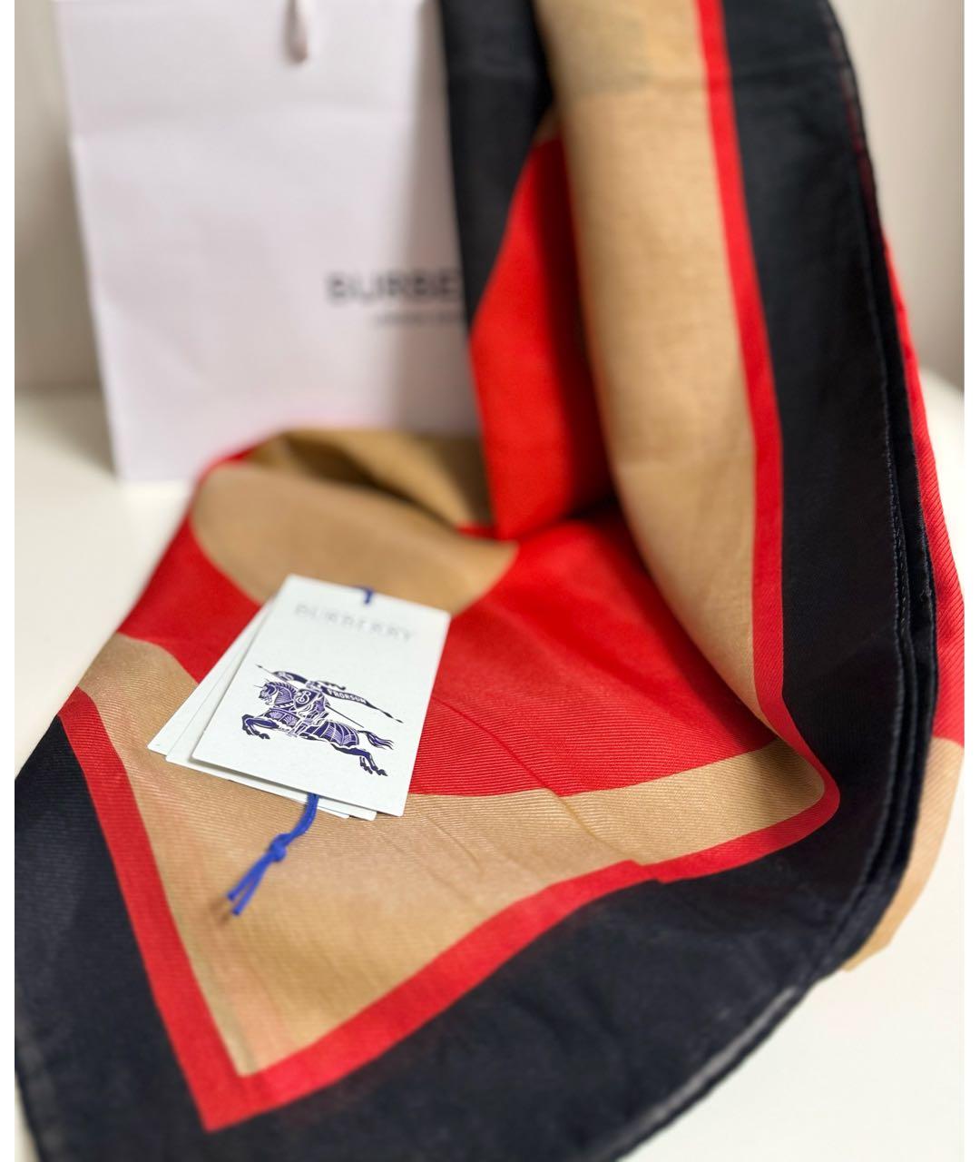 BURBERRY Мульти хлопковый платок, фото 8