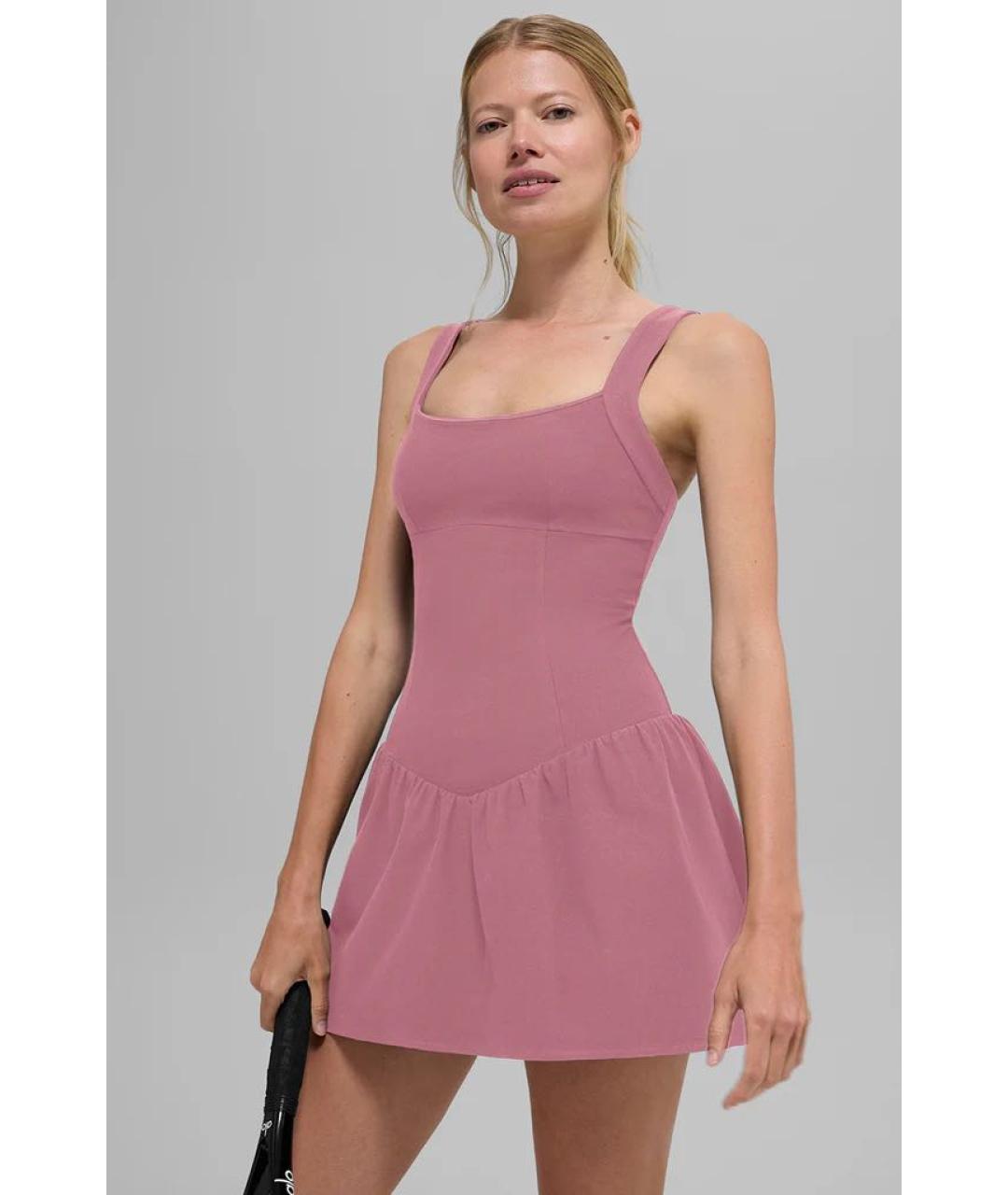 ALO YOGA Розовое платье, фото 3
