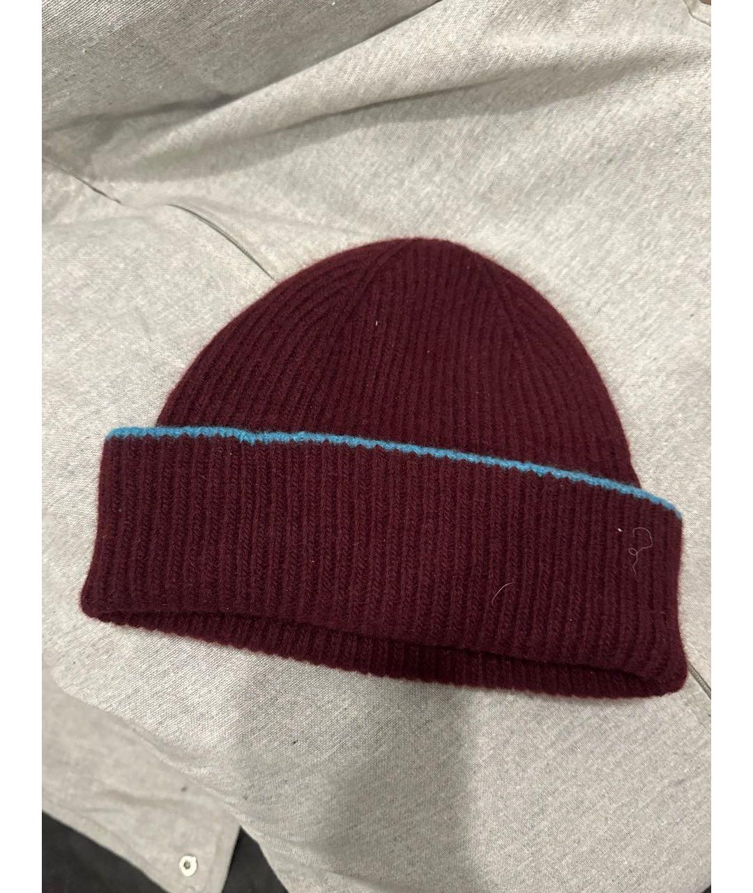 LOEWE Бордовая шапка, фото 4