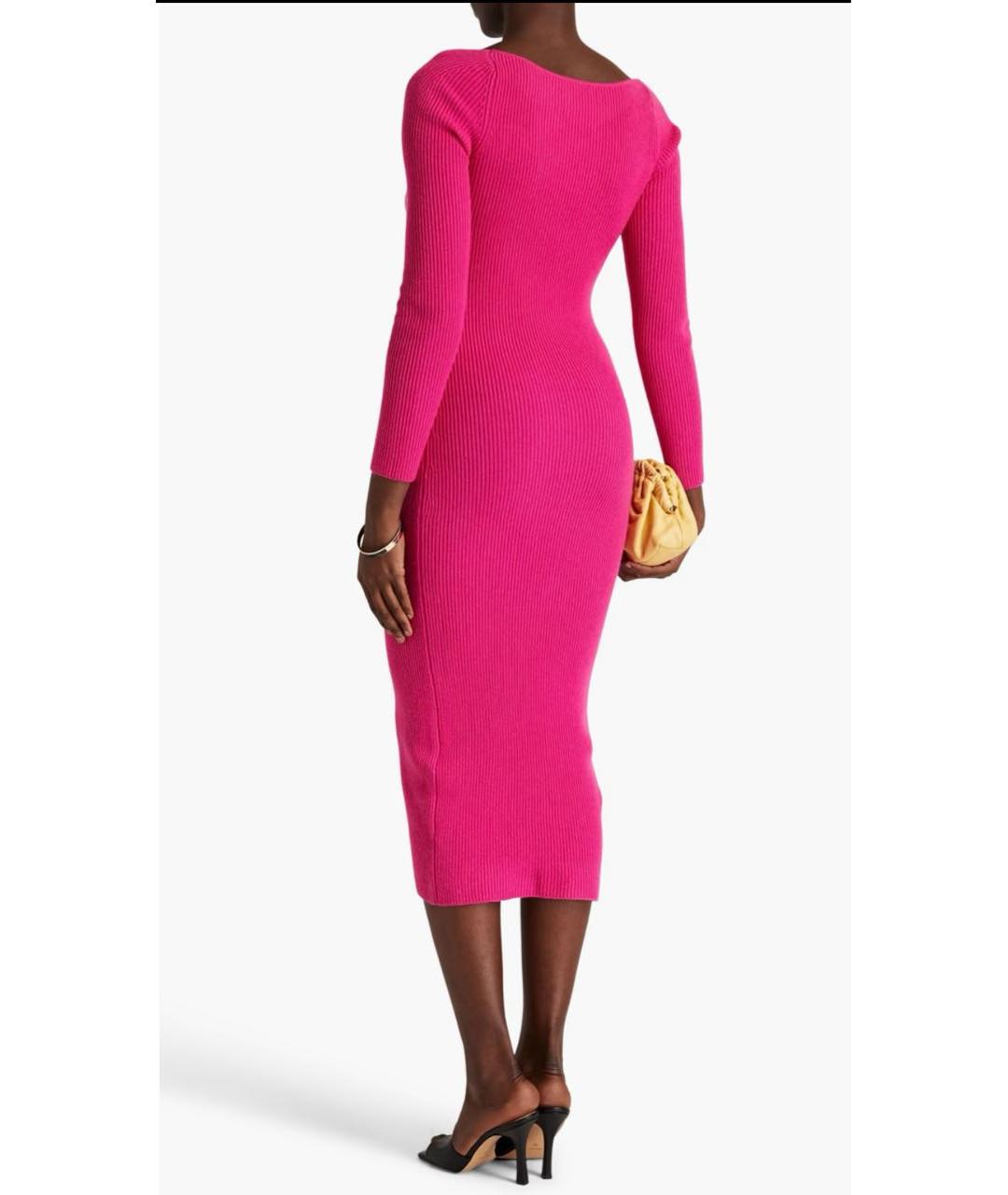 Arch4 Фуксия кашемировое повседневное платье, фото 7