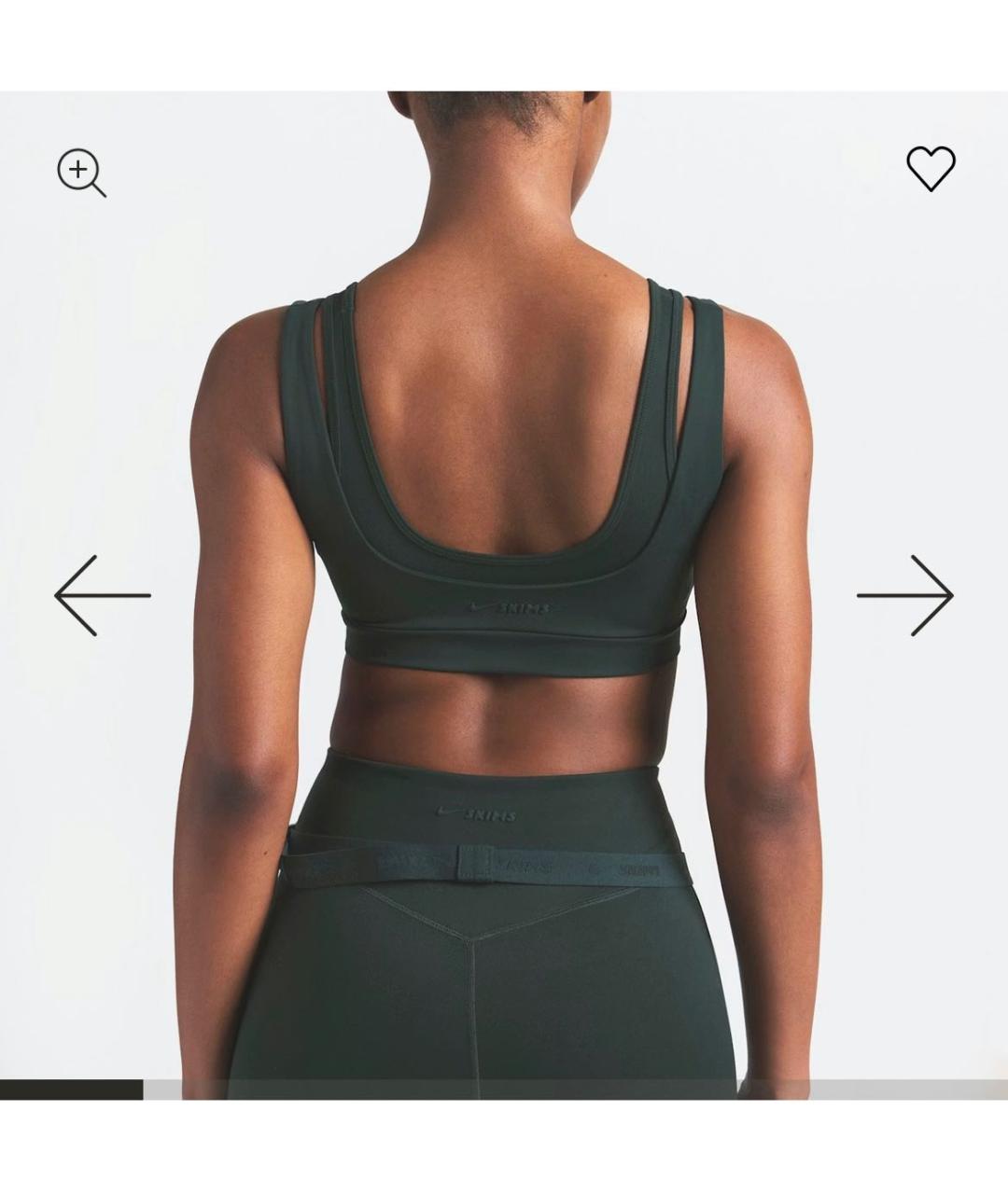 SKIMS Зеленая полиамидовая майка, фото 5