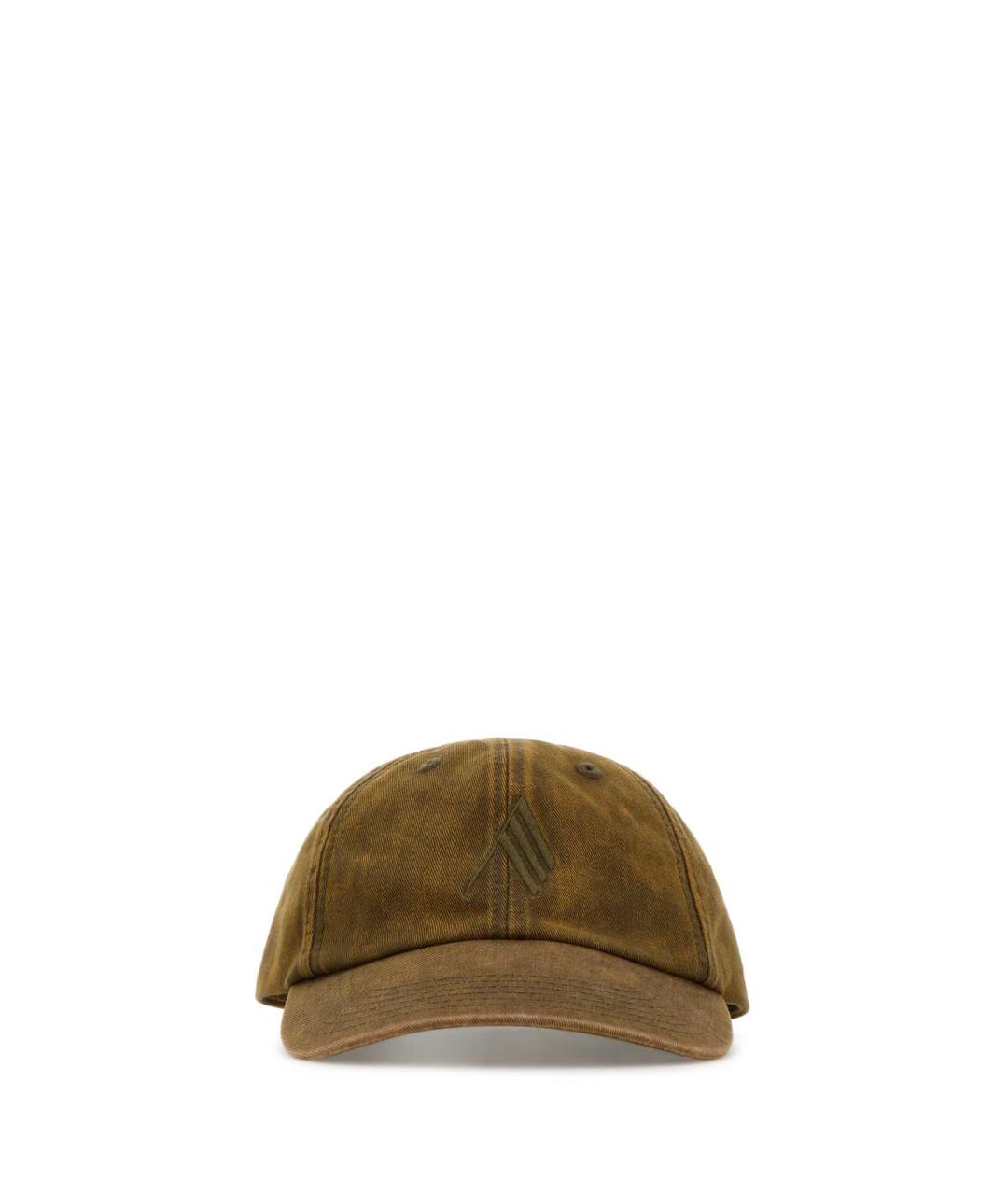 THE ATTICO Коричневая хлопковая кепка, фото 1