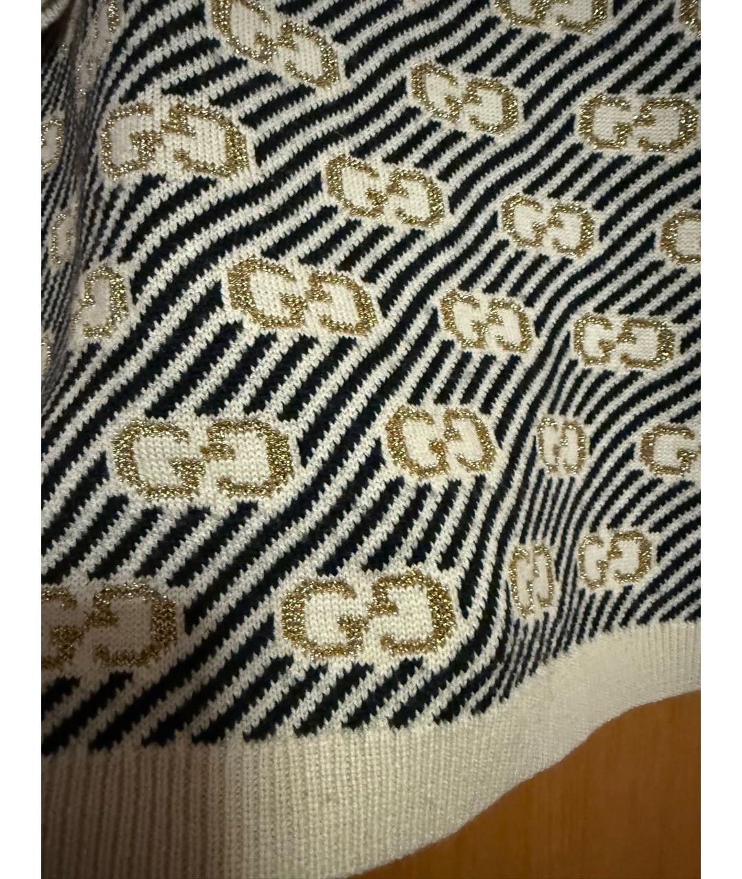 GUCCI Бежевый шерстяной джемпер / свитер, фото 4