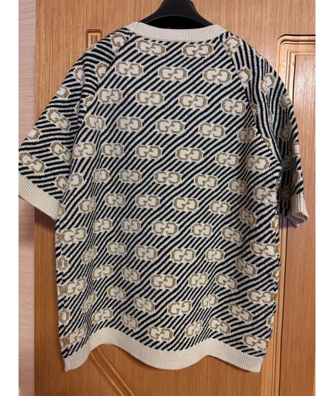 GUCCI Бежевый шерстяной джемпер / свитер, фото 2
