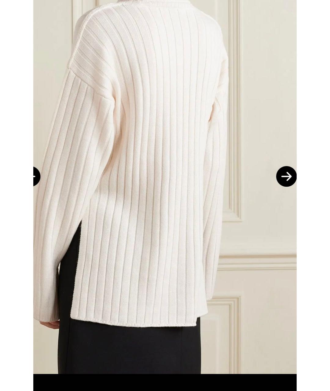 EQUIPMENT Белый шерстяной джемпер / свитер, фото 7