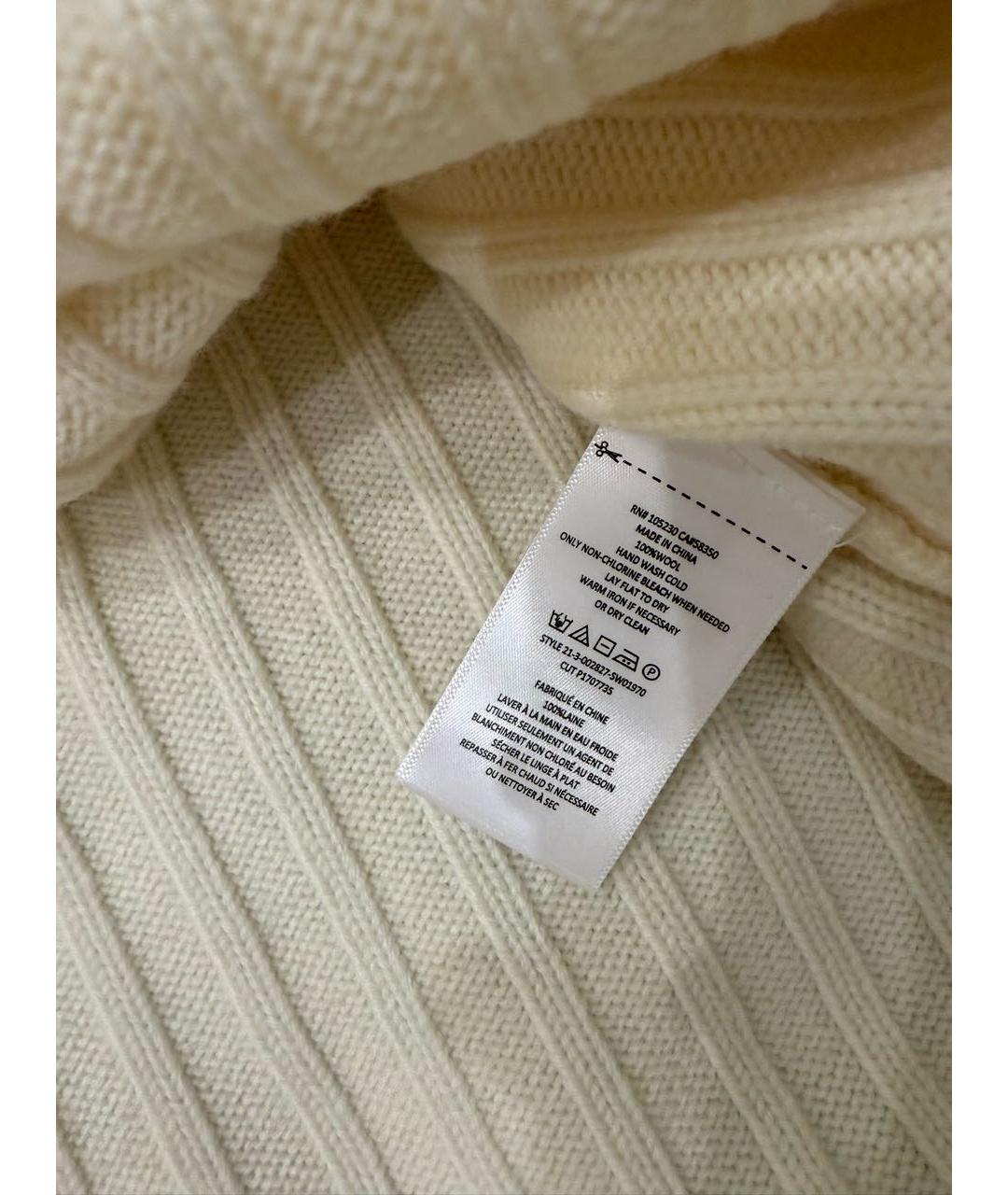 EQUIPMENT Белый шерстяной джемпер / свитер, фото 5