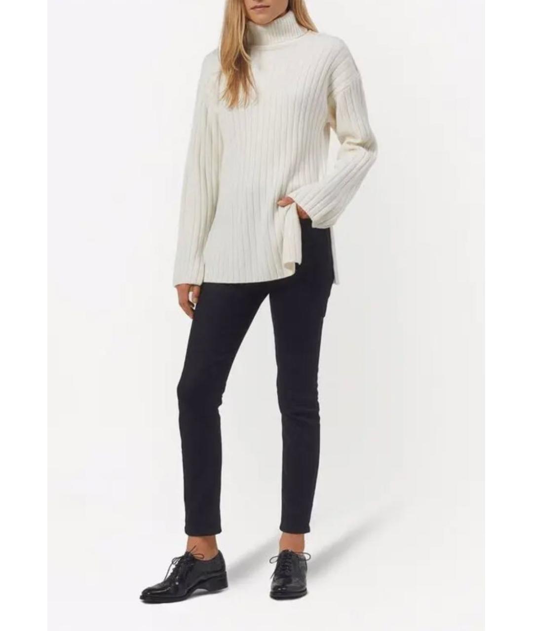 EQUIPMENT Белый шерстяной джемпер / свитер, фото 8