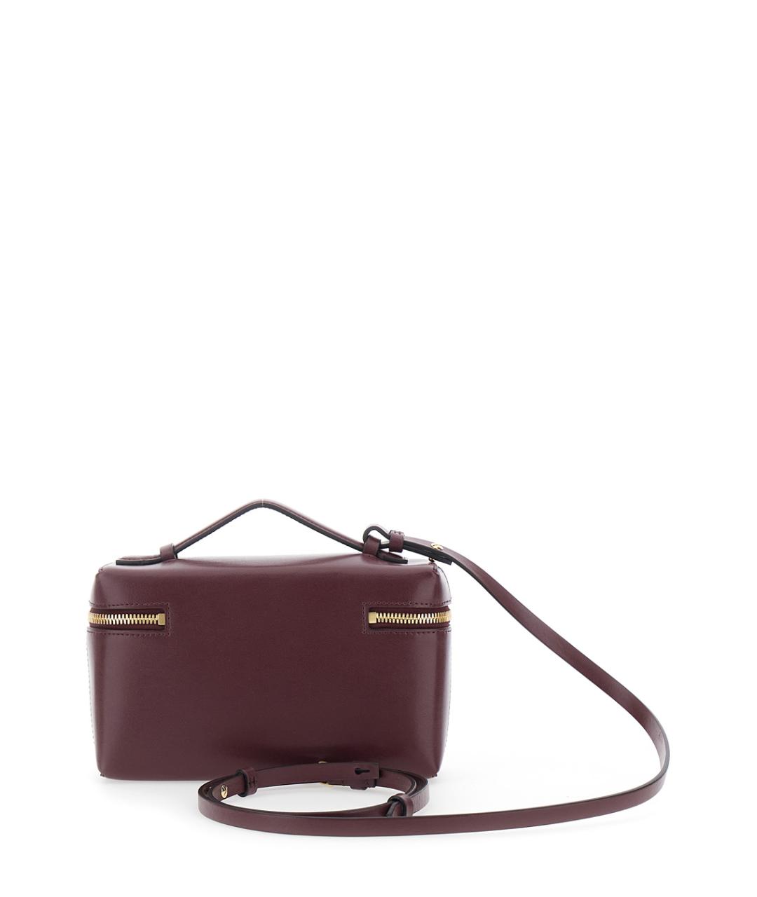 VICTORIA BECKHAM Бордовая кожаная сумка через плечо, фото 2