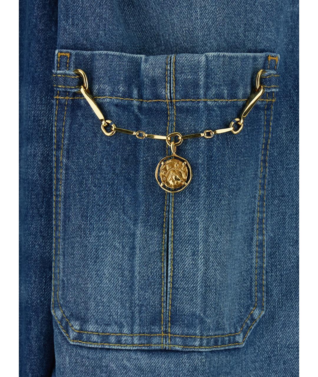 CHLOE Синяя хлопковая куртка, фото 3