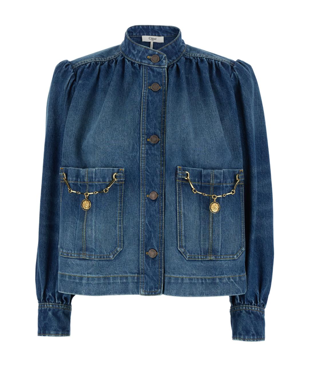 CHLOE Синяя хлопковая куртка, фото 1