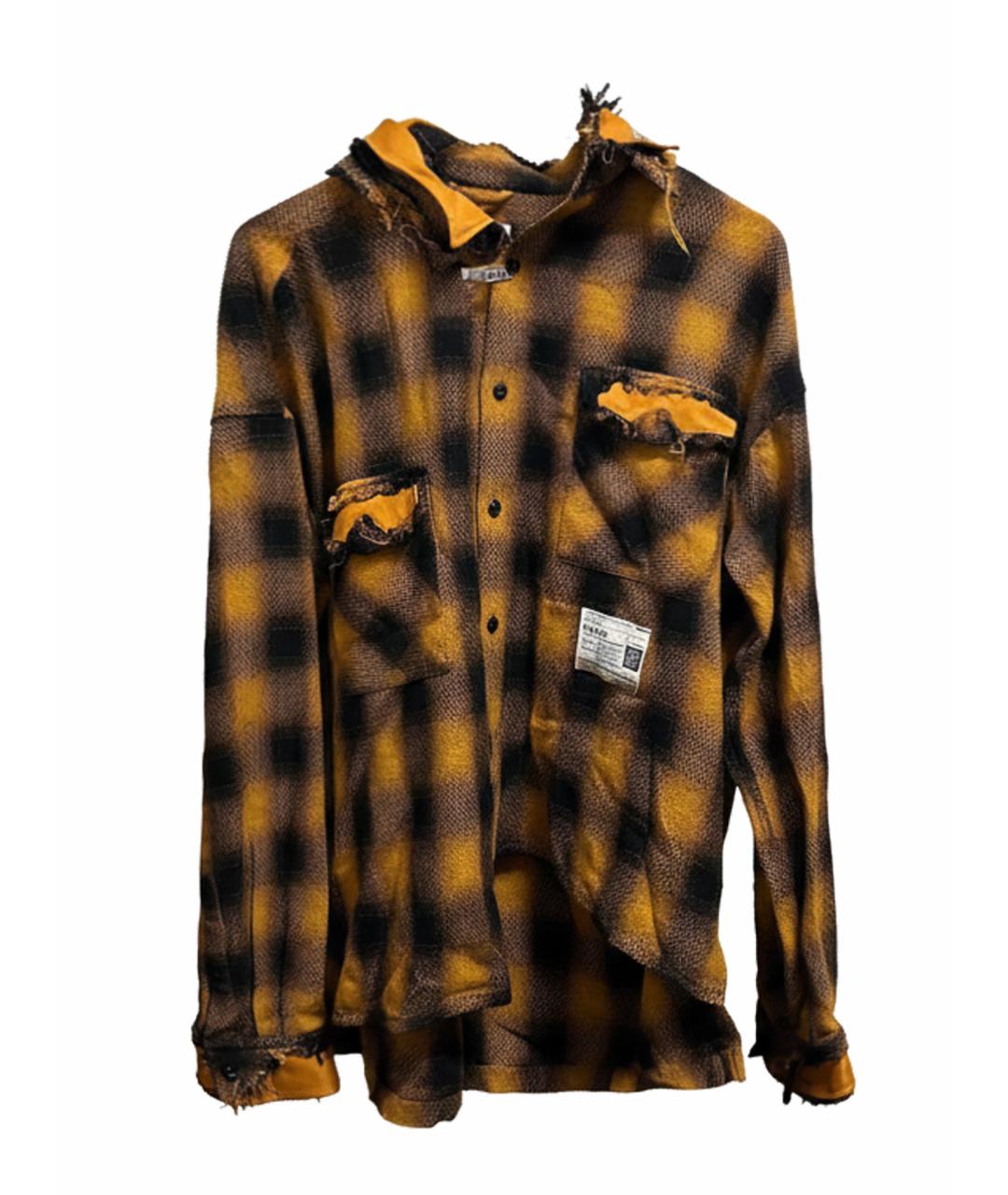 MAISON MIHARA YASUHIRO Оранжевая хлопковая классическая рубашка, фото 1