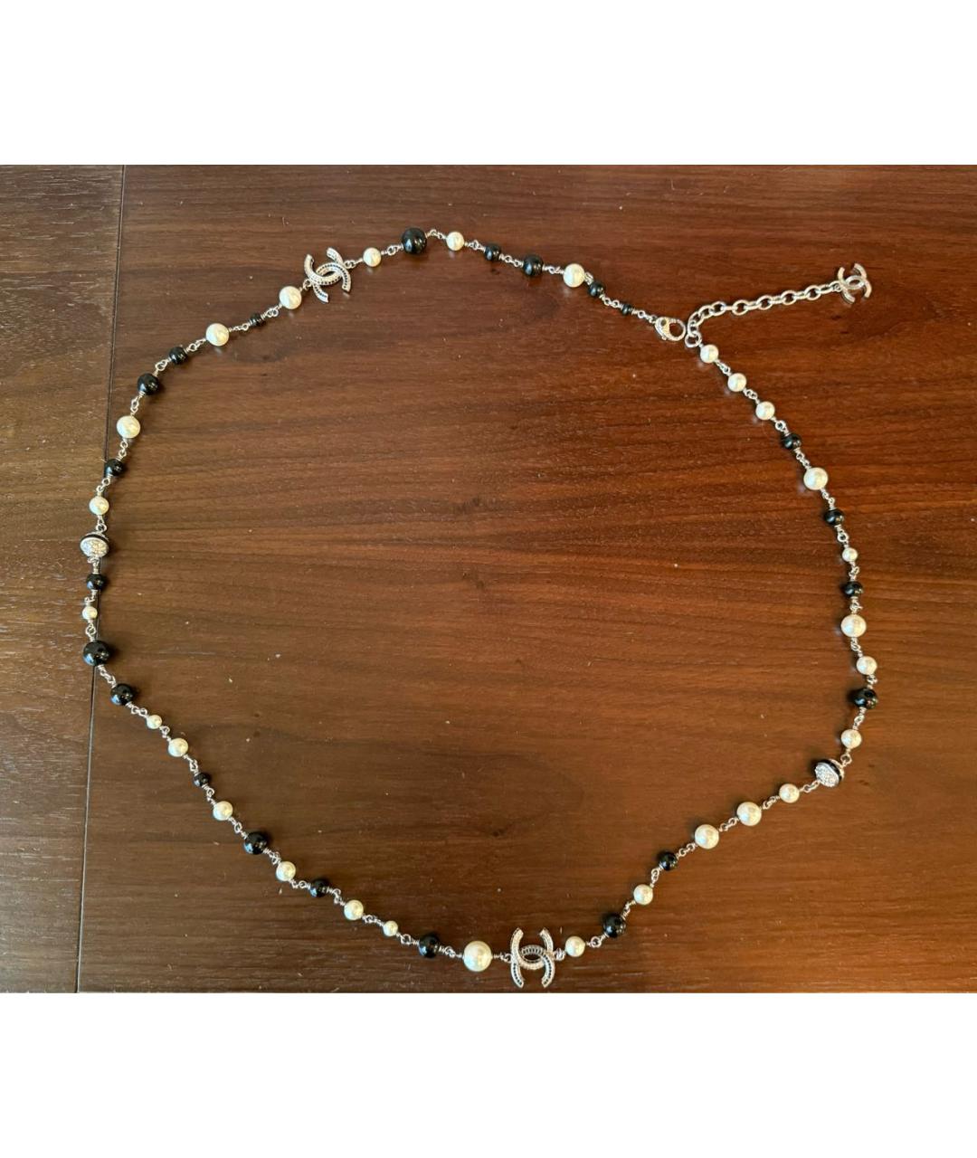 CHANEL Черное колье, фото 4