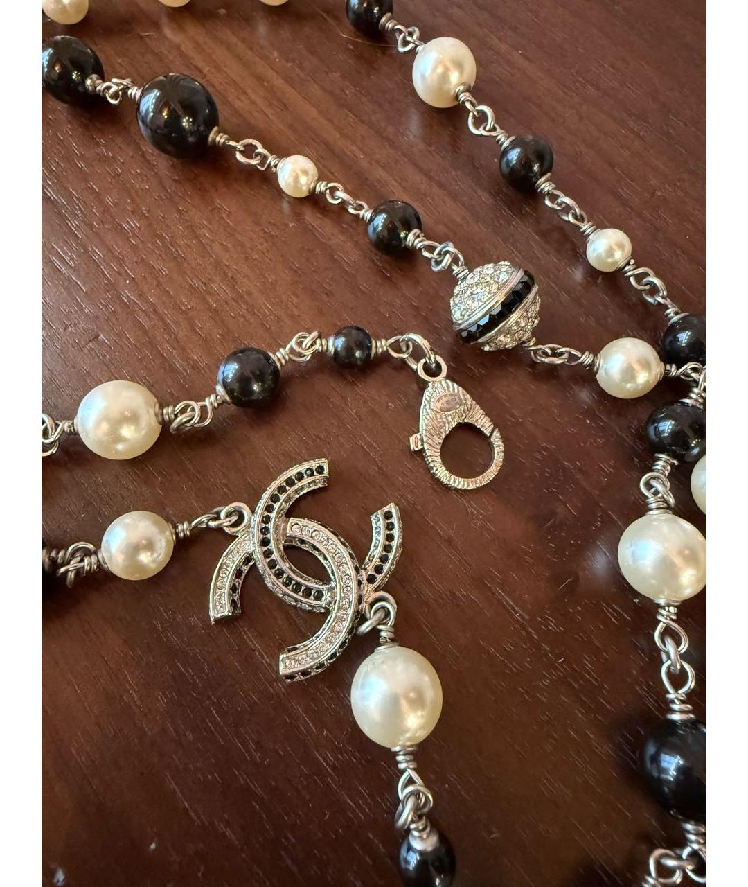 CHANEL Черное колье, фото 2