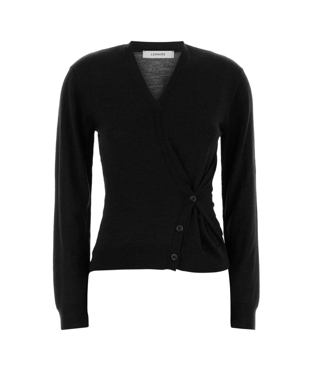 LEMAIRE Черный шерстяной джемпер / свитер, фото 1