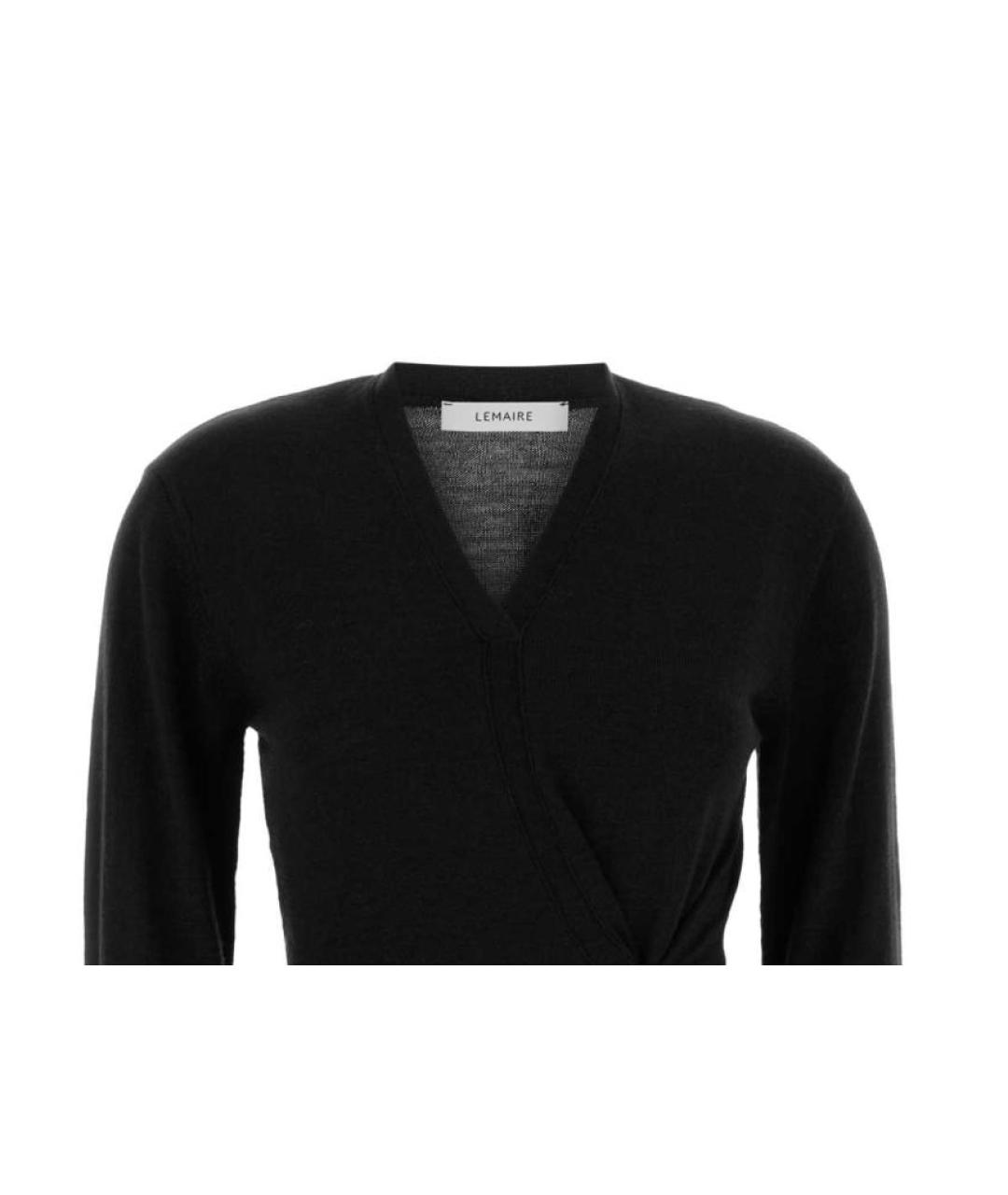 LEMAIRE Черный шерстяной джемпер / свитер, фото 3