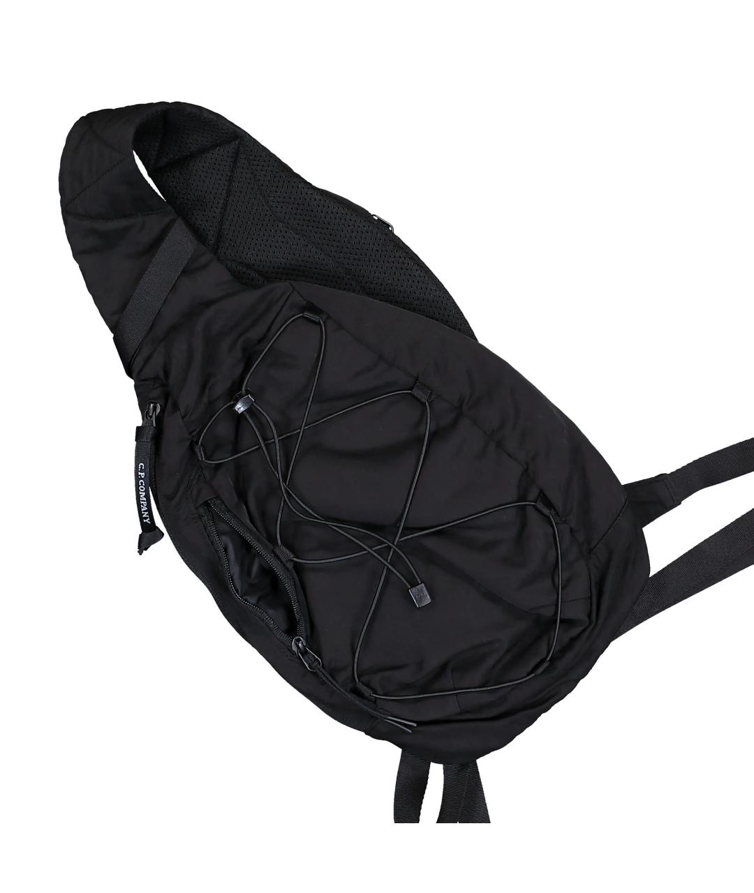 CP COMPANY Черная тканевая сумка на плечо, фото 4