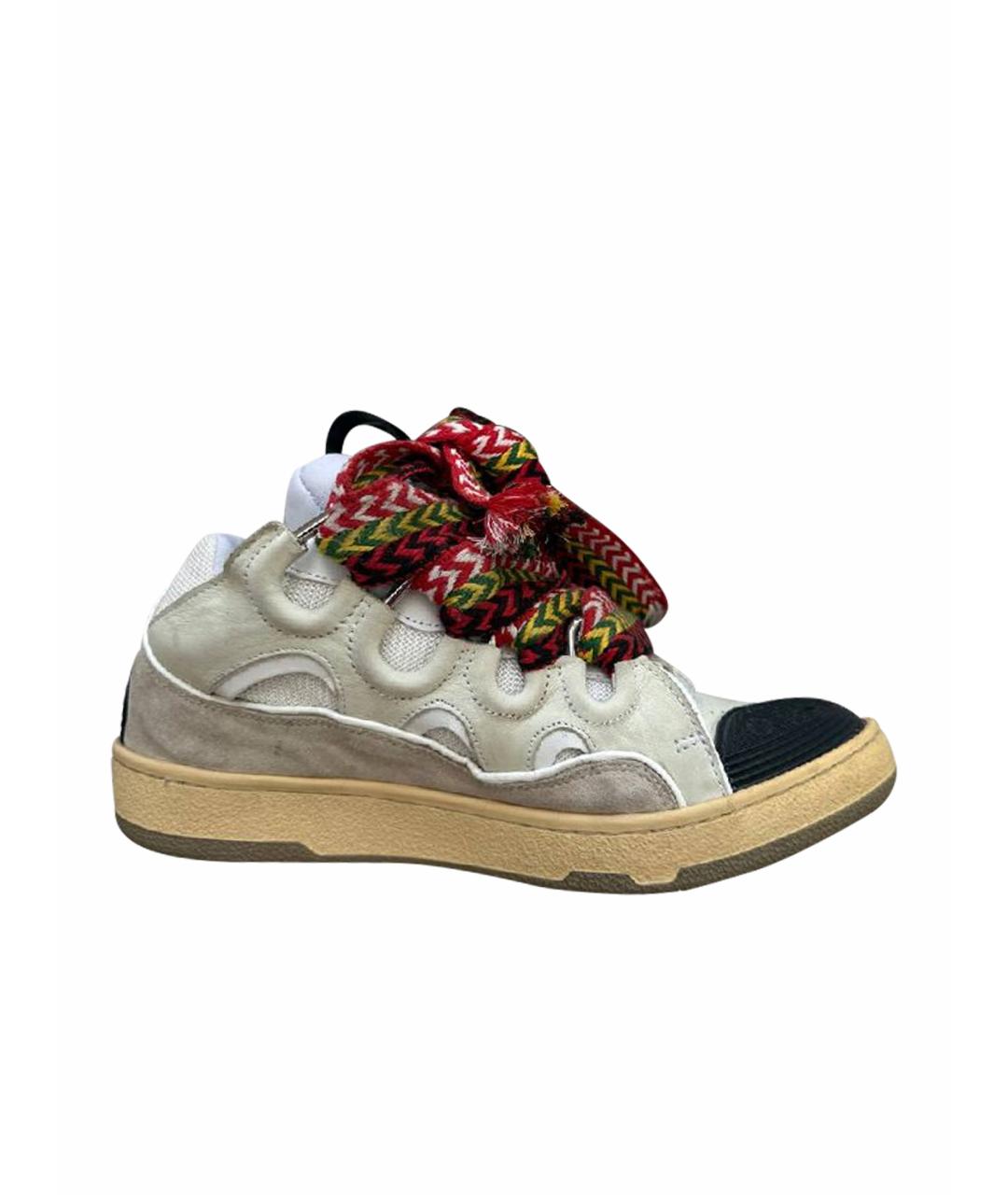 LANVIN Белые низкие кроссовки / кеды, фото 1