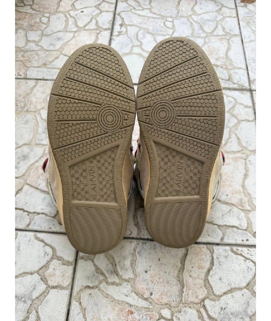 LANVIN Белые низкие кроссовки / кеды, фото 4